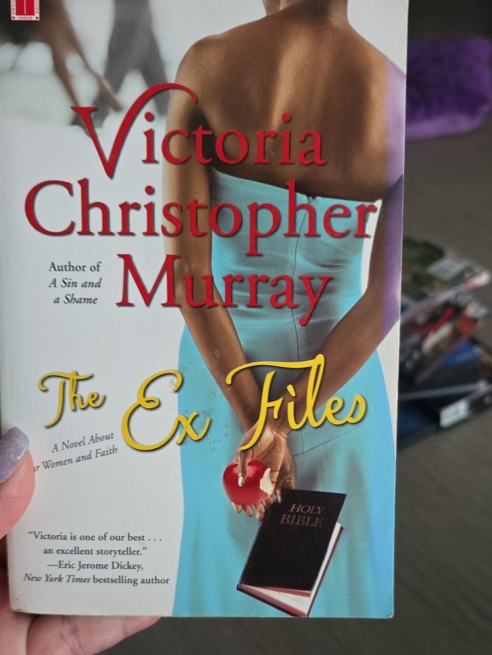 The Ex Files by Victoria Christopher Murray - Blue Paperback Book